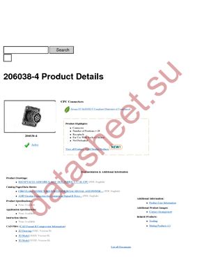 206038-4 datasheet  